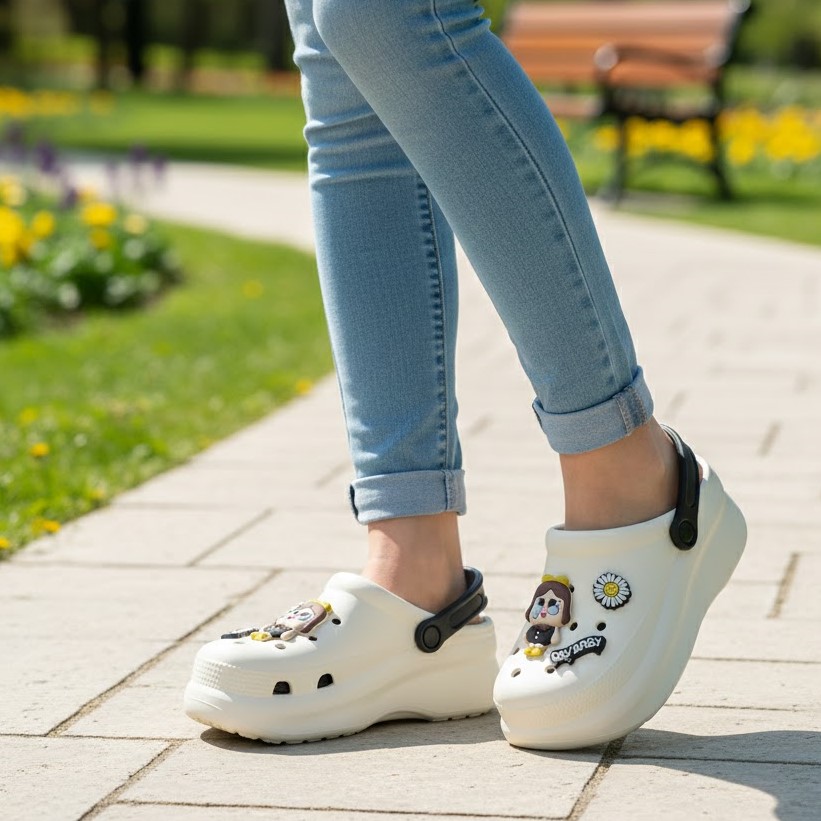 خرید آنلاین دمپایی زنانه آرین مدل کراکس کرای بیبی کد 144